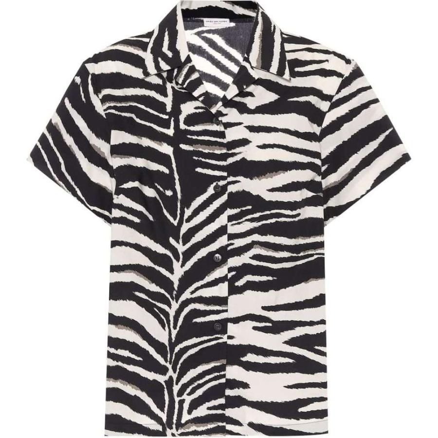 ドリス ヴァン ノッテン Dries Van Noten レディース ブラウス シャツ トップス Zebra Print Cotton Poplin Shirt Black Www Supersport Tn