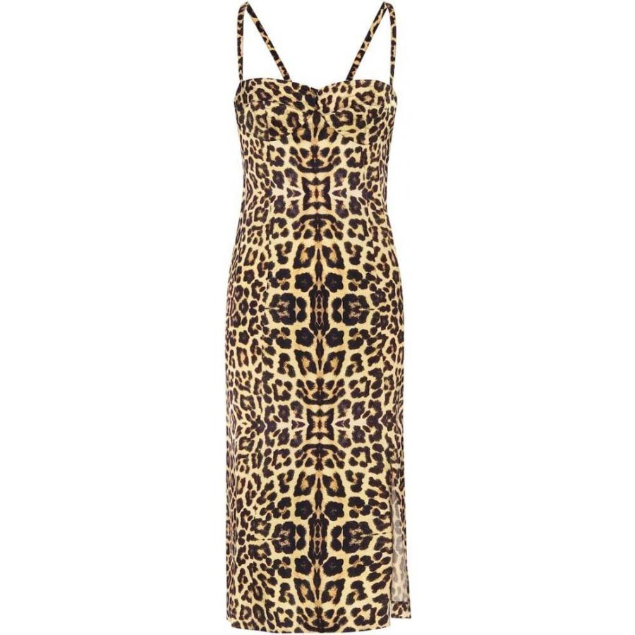 21超人気 ドリス ヴァン ノッテン Dries Van Noten レディース ワンピース ワンピース ドレス Leopard Print Dress P Yellow 注目ブランド Gestion Etechnologies Shop