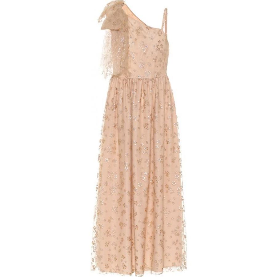 新品 Redv レディース パーティードレス ワンショルダー ワンピース ドレス Redvalentino Embellished Tulle One Shoulder Gown Nudo 高質で安価 Zoetalentsolutions Com