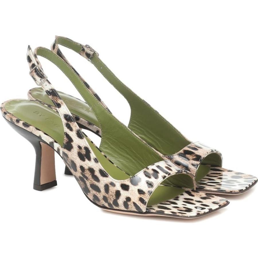 バイ ファー BY FAR レディース サンダル・ミュール シューズ・靴 Lopez leopard-print leather sandals Leopard Print