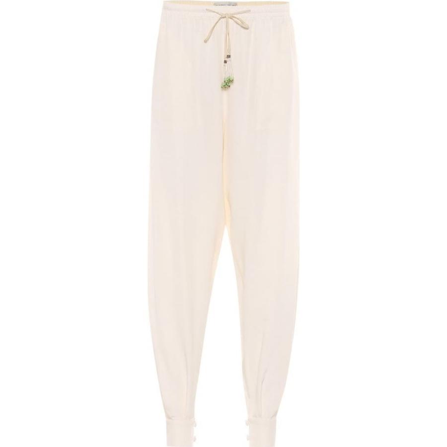 エトロ Etro レディース ボトムス パンツ テーパードパンツ High Rise Tapered Silk Pants White Www Unipymes Com