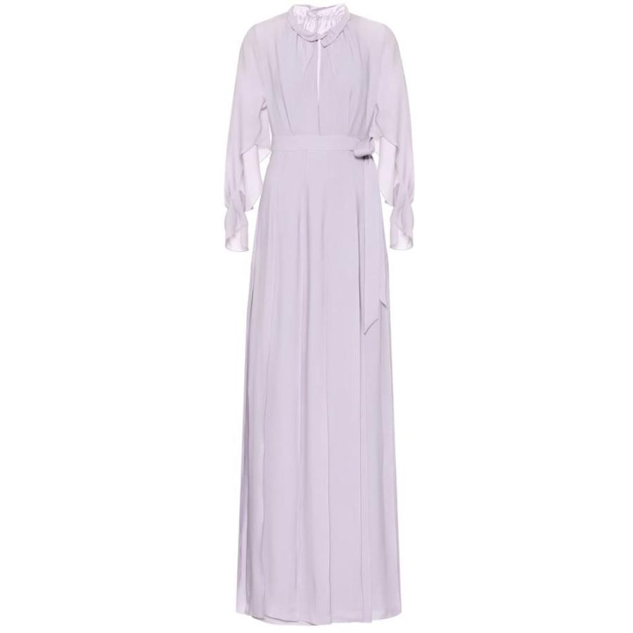 保証書付 ローラン ムレ Roland Mouret レディース ワンピース マキシ丈 ワンピース ドレス Evora Silk Georgette Maxi Dress Antique Mauve 安心の定価販売 Zoetalentsolutions Com