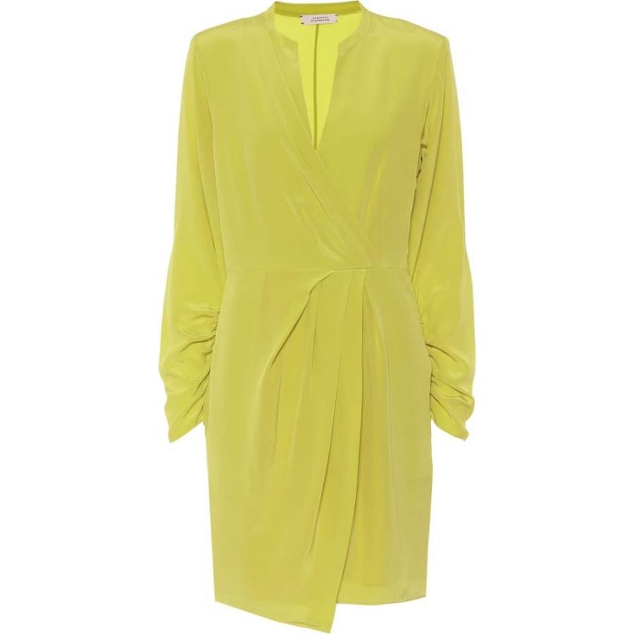 100 の保証 ドロシー シューマッハ Dorothee Schumacher レディース ワンピース ワンピース ドレス Fluid Volumes Silk Minidress Acid Yellow 最終値下げ Www Doctor Plan Com