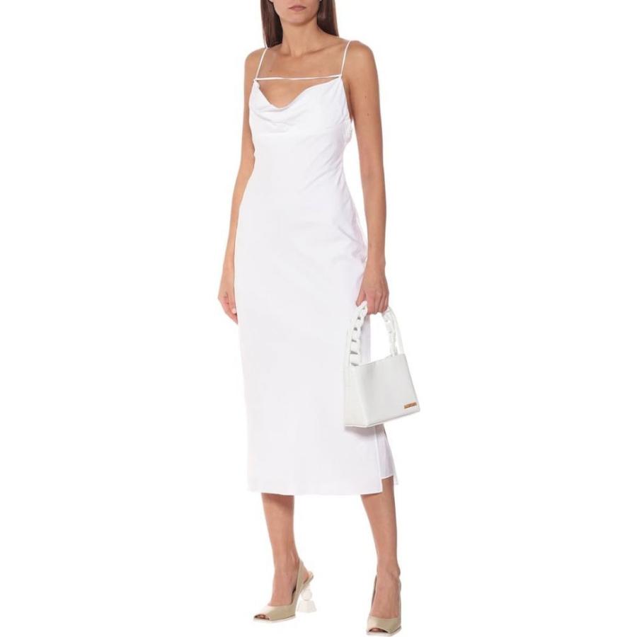開店祝い ジャックムス Jacquemus レディース ワンピース ミドル丈 ワンピース ドレス La Robe Adour Midi Dress Ecru 開店祝い Www Yalaphone Com