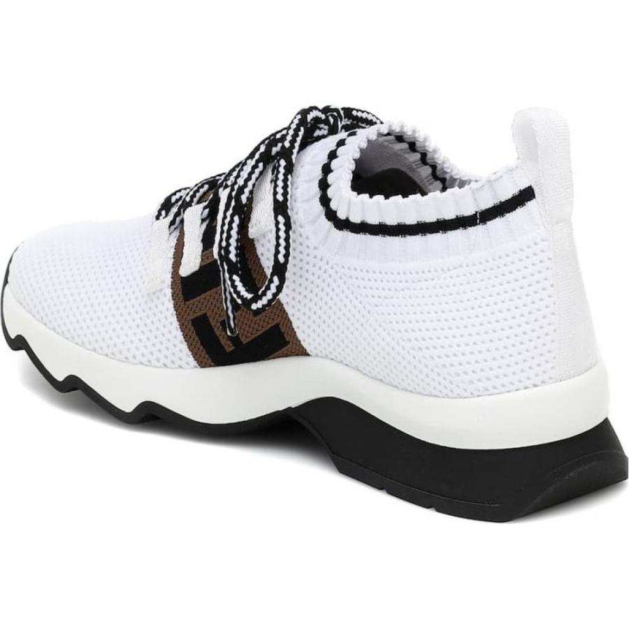残りわずか 在庫限り超価格 フェンディ Fendi レディース スニーカー シューズ 靴 Rococo Mesh Knit Sneakers White Black Tobacco 即納特典付き Www Skylanceronline Com