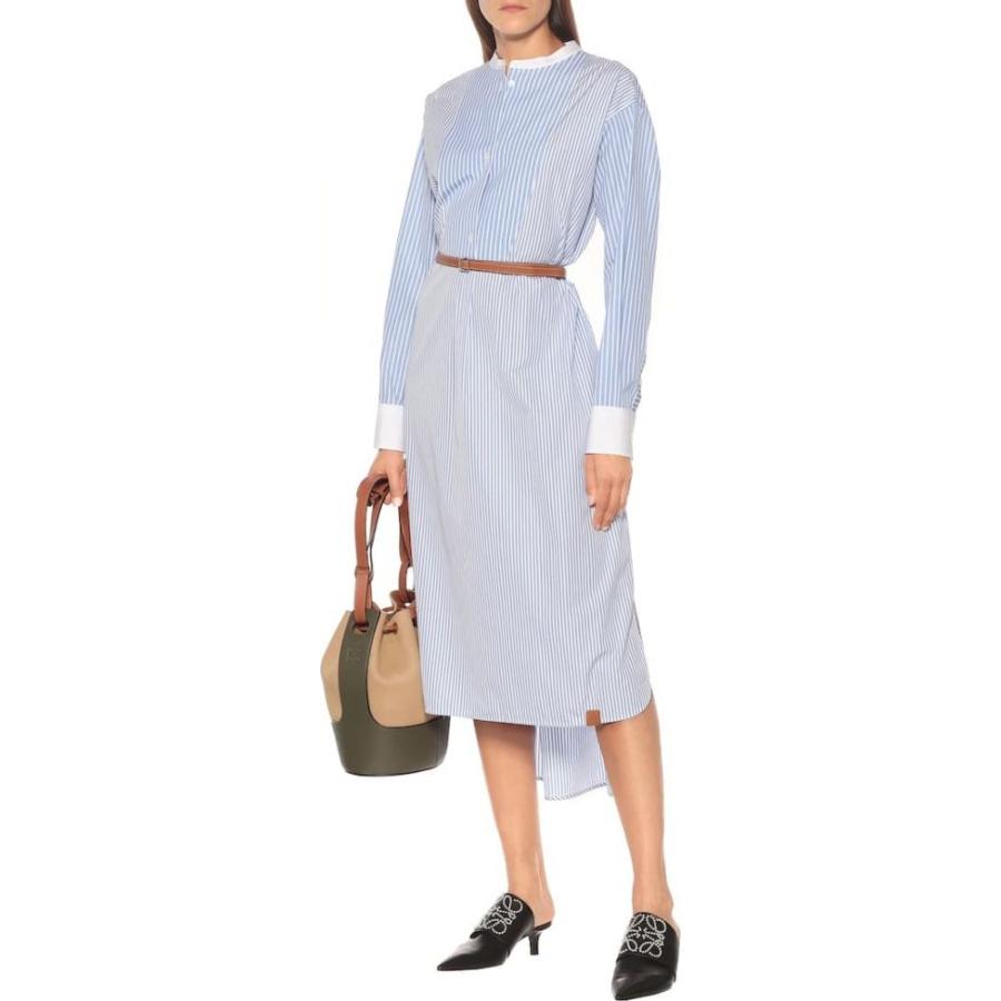 ロエベ Loewe レディース ワンピース シャツワンピース ワンピース ドレス Striped Cotton Shirt Dress White Blue Hb4 P フェルマート Fermart 3号店 通販 Yahoo ショッピング