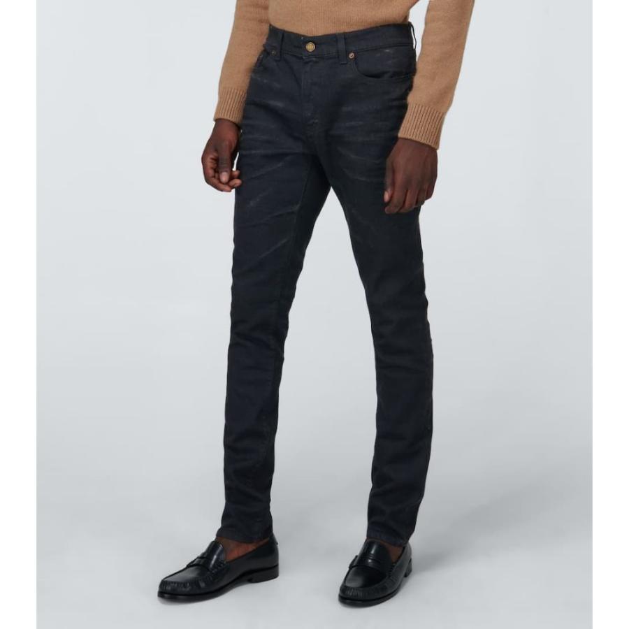 サンローラン Saint Laurent メンズ ジーンズ デニム ボトムス パンツ Skinny Fit Coated Jeans Black Silver Coated Hb4 P フェルマート Fermart 3号店 通販 Yahoo ショッピング