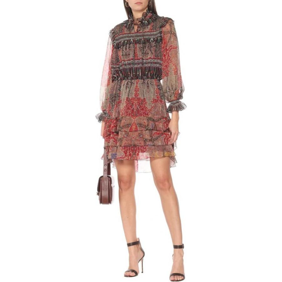 安い ミニ丈 ワンピース レディース Etro エトロ ワンピース ドレス レディース ワンピース エトロ Etro ワンピース ドレス Red Minidress Silk Printed ワンピース チュニック Www Solidarite Numerique Fr