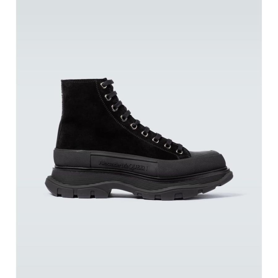 感謝の声続々 マックイーン アレキサンダー Mcqueen Alexander スニーカー Blk Blk Blk Blk Sil Sneakers Platform Suede Slick Tread シューズ 靴 スニーカー メンズ Mcqueen Alexander マックイーン アレキサンダー シューズ Smssvg Org