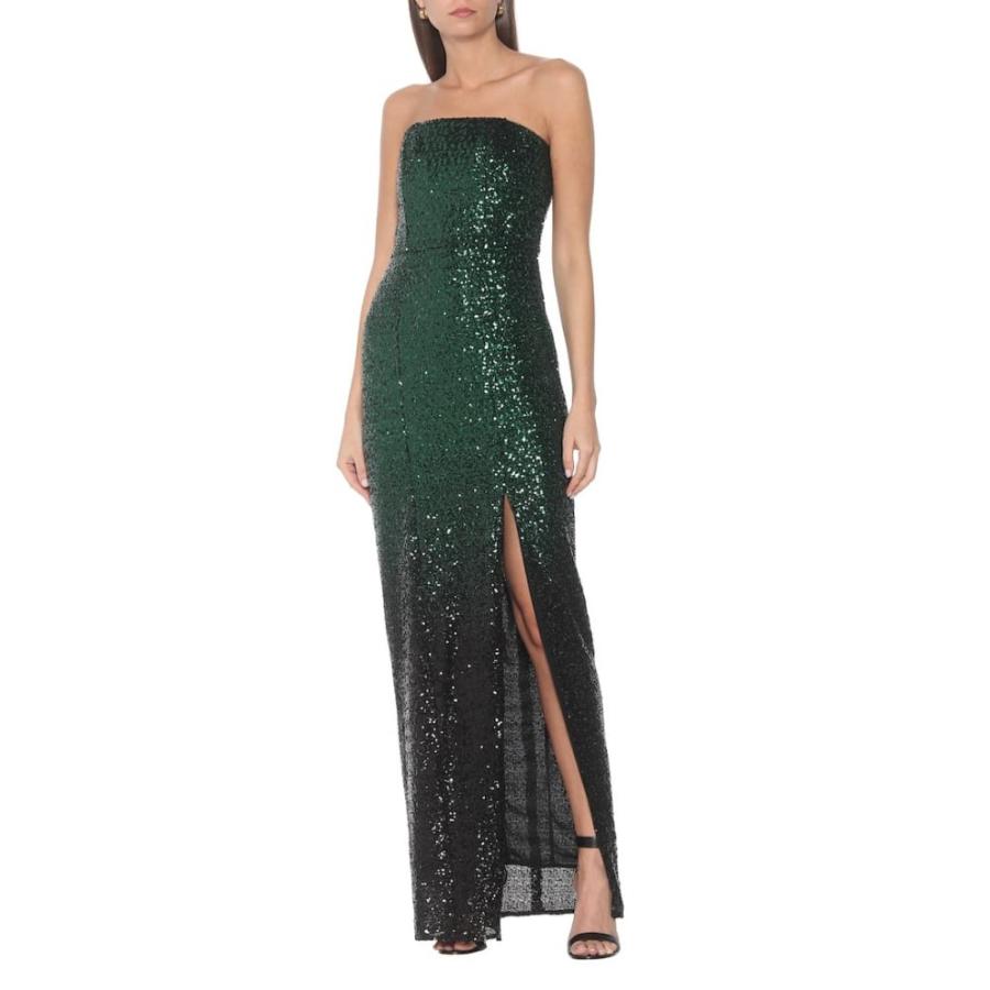 国内最安値 ノッテ バイ マルケッサ Marchesa Notte レディース パーティードレス ワンピース ドレス Ombre Sequinned Gown Emerald 公式の Zoetalentsolutions Com