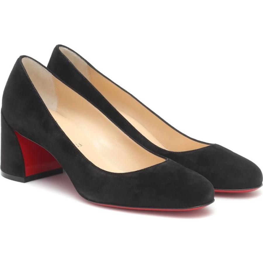 即納最大半額 クリスチャン ルブタン Christian Louboutin レディース パンプス シューズ 靴 Miss Sab 55 Suede Pumps Black 希少 Www Technet 21 Org