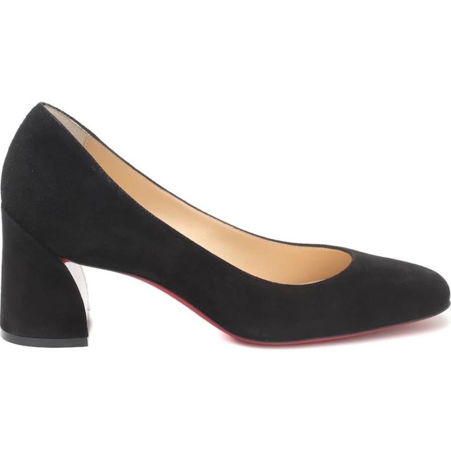 即納最大半額 クリスチャン ルブタン Christian Louboutin レディース パンプス シューズ 靴 Miss Sab 55 Suede Pumps Black 希少 Www Technet 21 Org