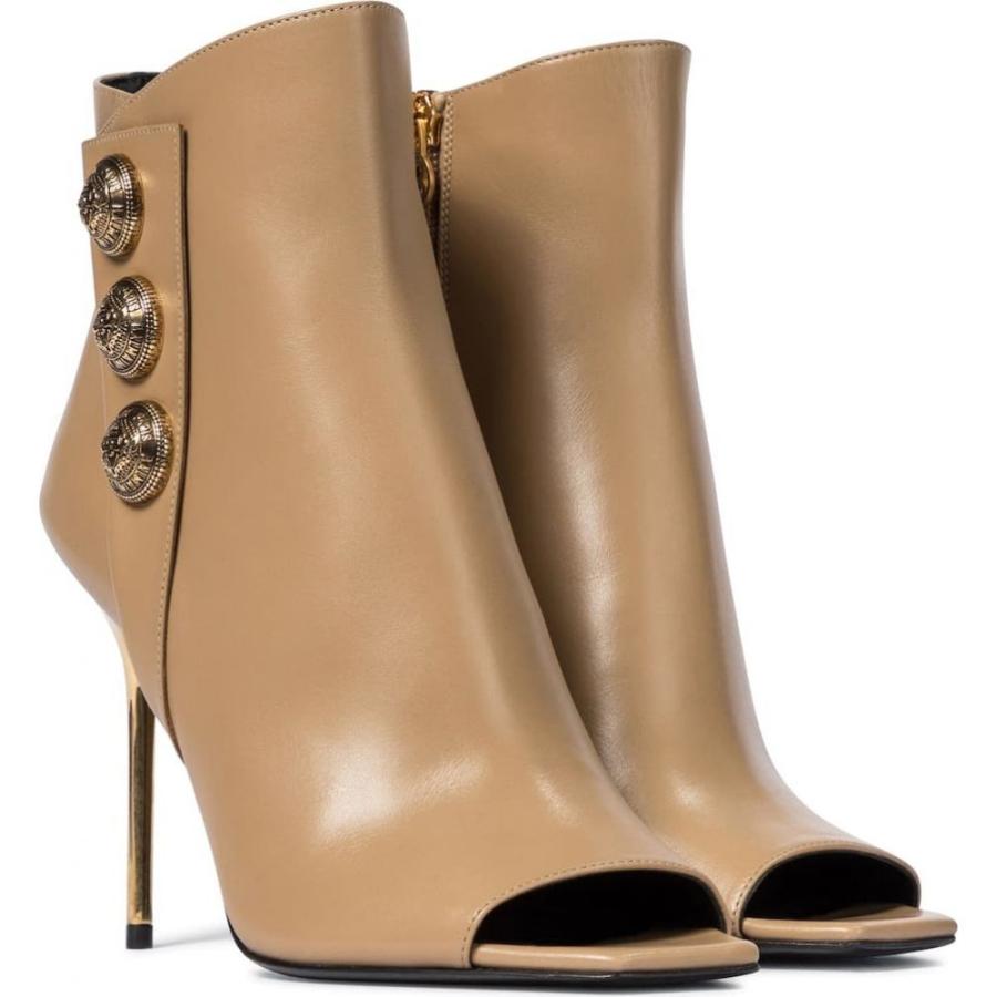 信頼 バルマン Balmain レディース ブーツ ショートブーツ シューズ 靴 Sara Leather Ankle Boots Beige Le 国内配送 Skylanceronline Com