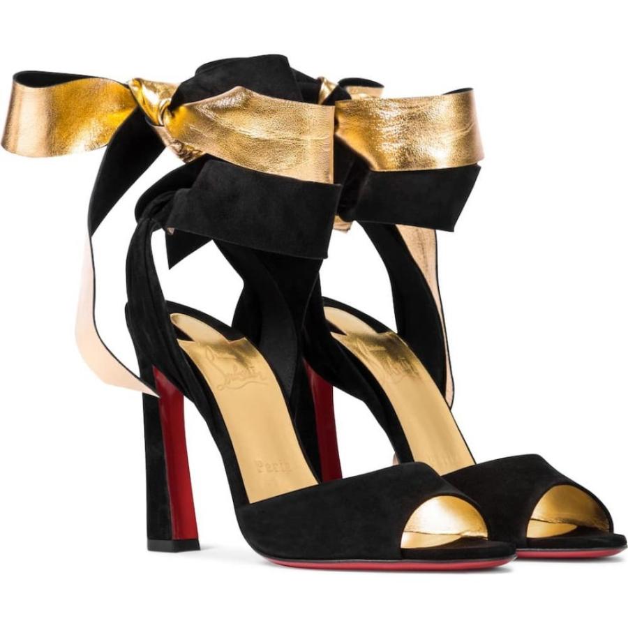 当店人気の限定モデルが再々々入荷 クリスチャン ルブタン Christian Louboutin レディース サンダル ミュール シューズ 靴 Rose Amelie 100 Suede Sandals Black Gold Lingold Hb4 P フェルマート Fermart 3号店 通販 Yahoo ショッピング まとめ買い