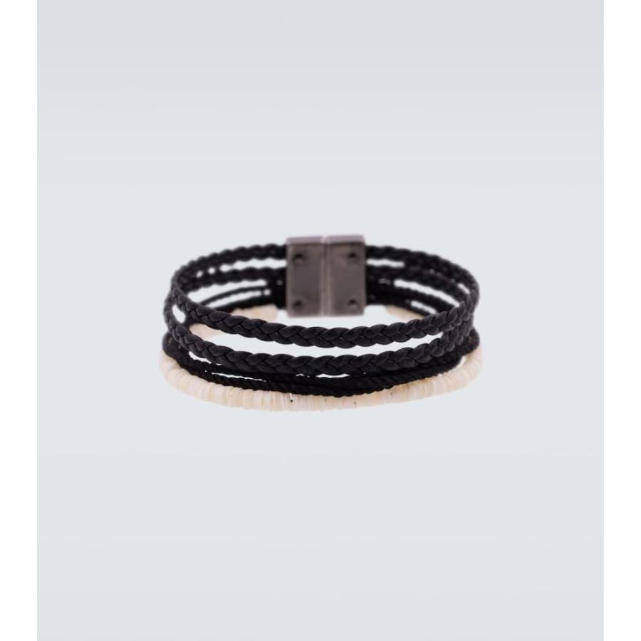 品質は割引しない サンローラン Saint Laurent メンズ ブレスレット ジュエリー アクセサリー Braided Leather Bracelet 人気商品販売中 Tecnologicospeedwriting Com