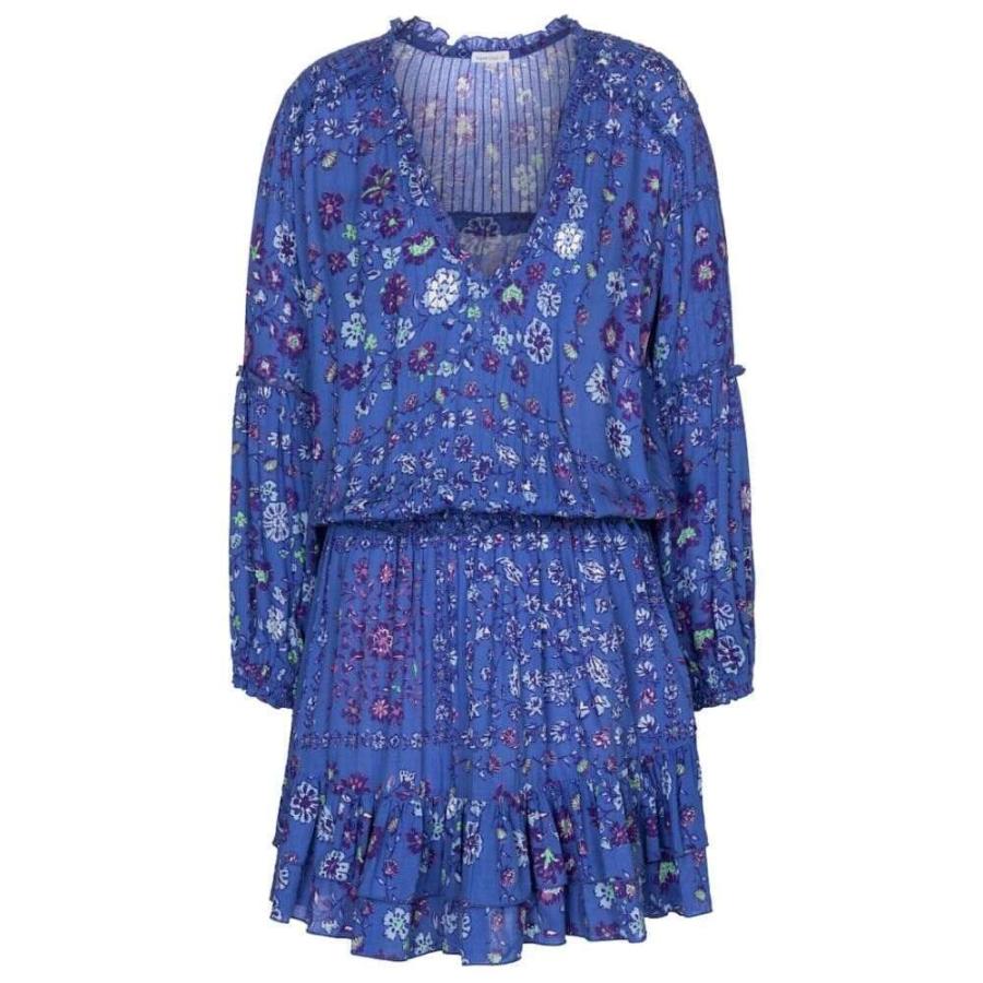 新作saleセール30 Off プーペット セント バース Poupette St Barth レディース ワンピース ワンピース ドレス Ilona Floral Minidress Blue Foulard お歳暮 Etechnologies Shop