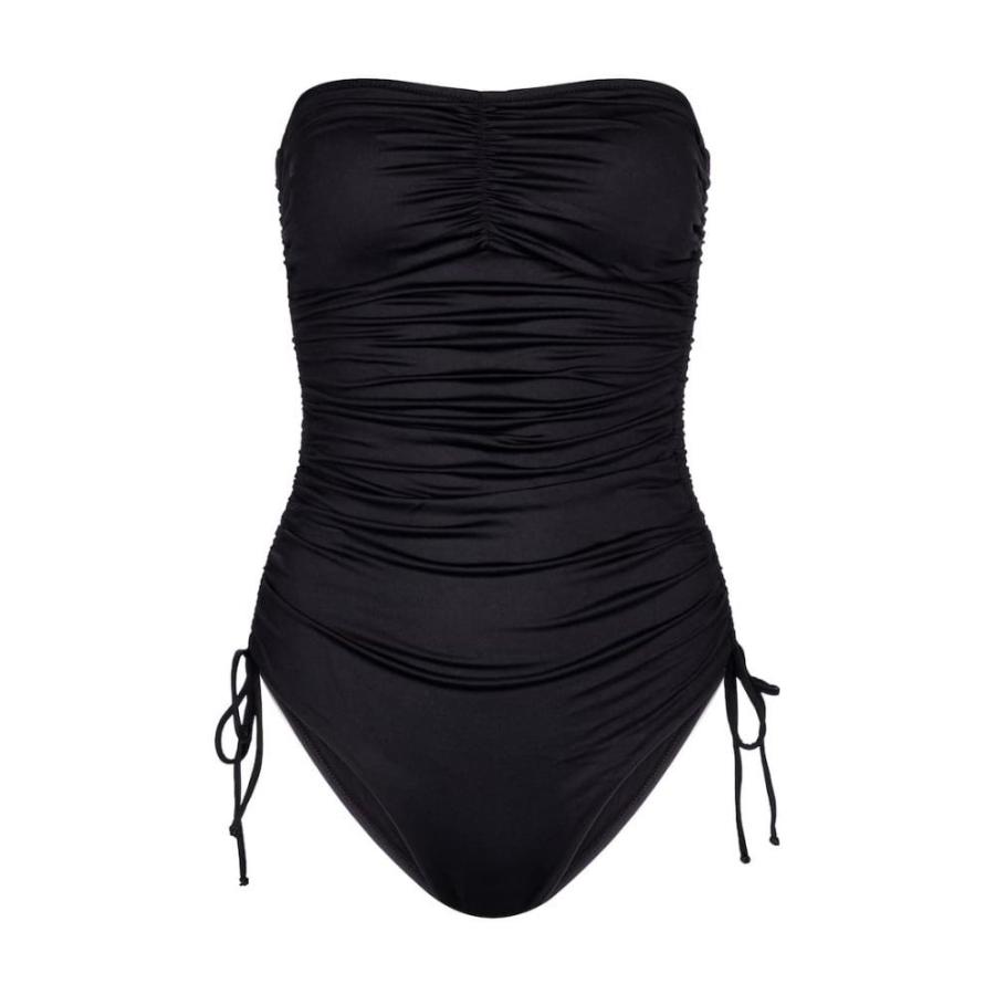 有名人芸能人 のレディース Sydney Hb4 P フェルマート Swimsuit Melissa ワンピース Fermart オダバッシュ メリッサ オダバッシュ Black Ruched 水着 ビーチウェア Odabash Odabash レディースファッション Bandeau 3号店 ワンピース