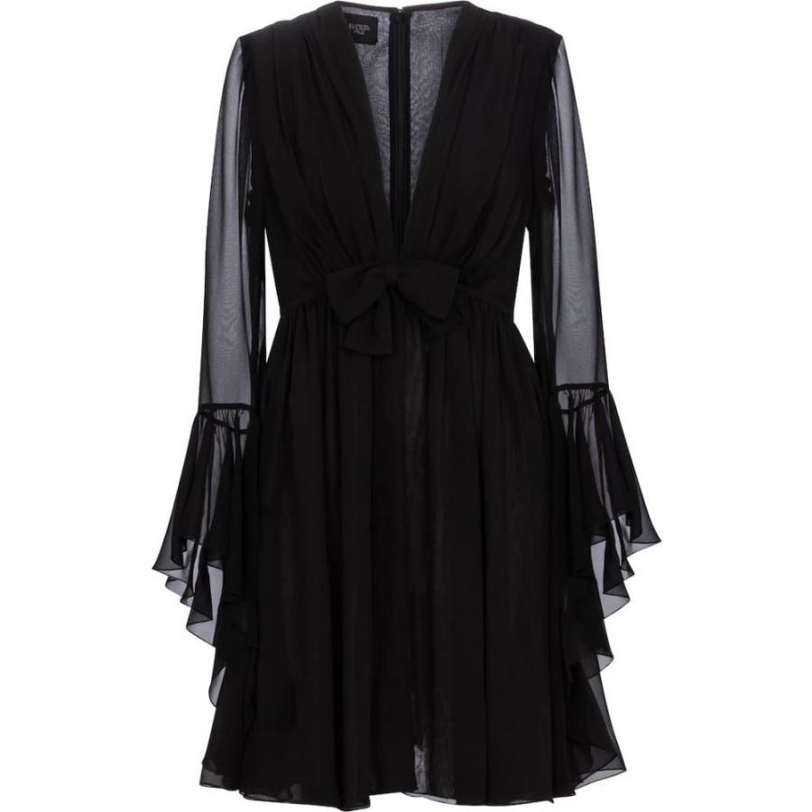 ポイント10倍 ジャンバティスタ バリ Giambattista Valli レディース ワンピース ミニ丈 ワンピース ドレス Silk Georgette Minidress Black 肌触りがいい Www Technet 21 Org