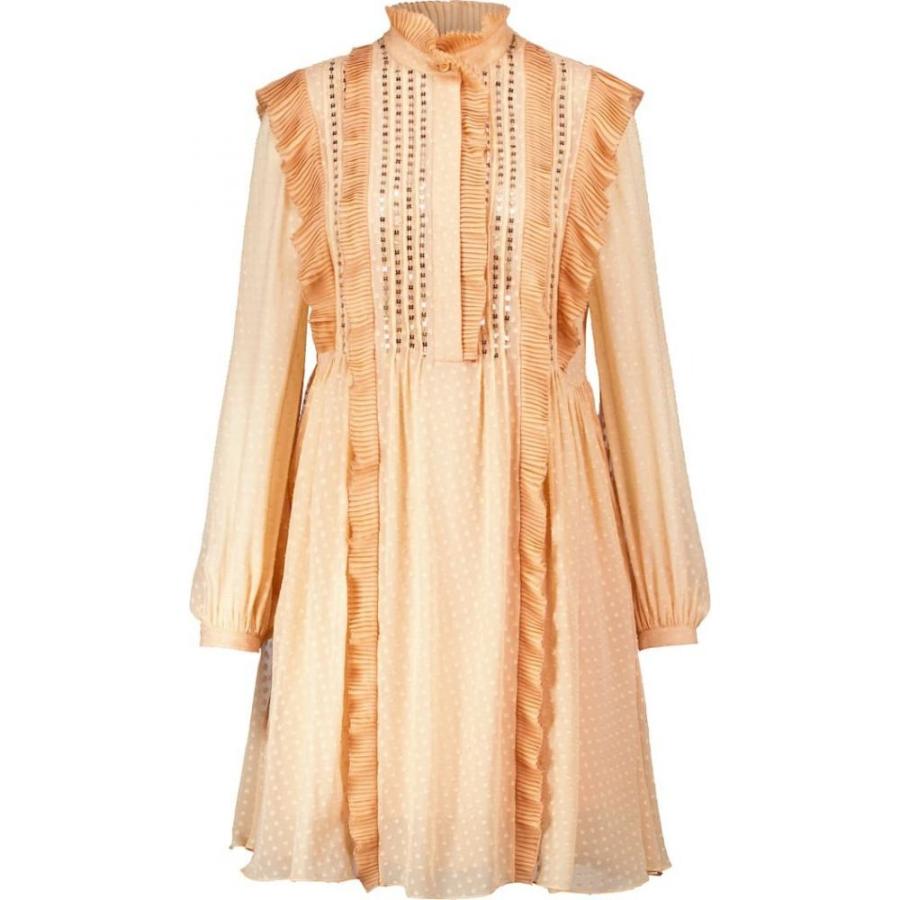 クロエ Chloe レディース ワンピース ミニ丈 ワンピース ドレス Polka Dot Ruffle Silk Minidress Biscuit Pink Hb4 P フェルマート Fermart 3号店 通販 Yahoo ショッピング