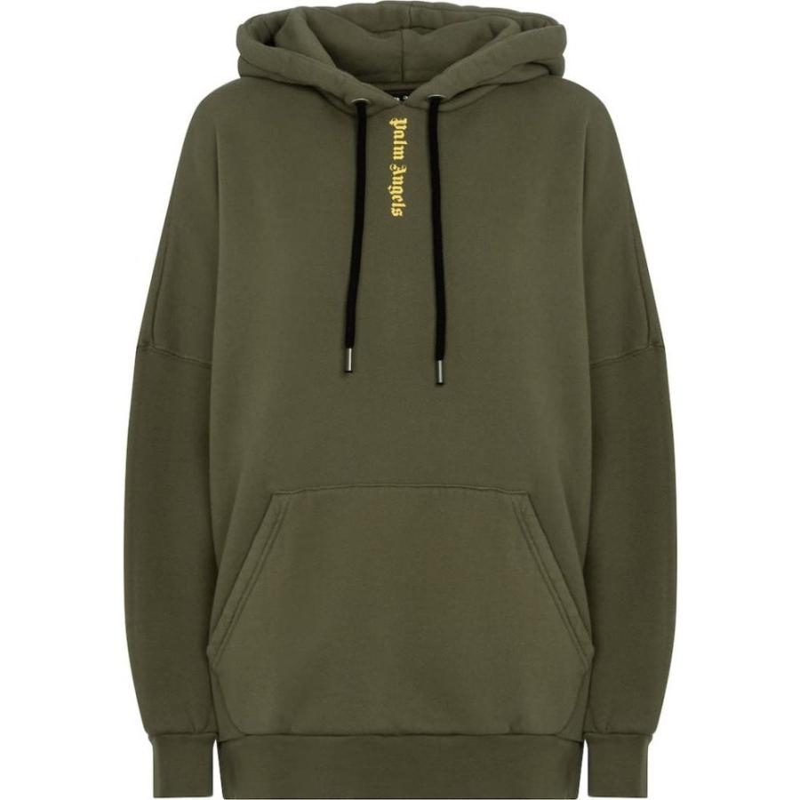 在庫処分セール パーム エンジェルス Palm Angels レディース パーカー トップス Logo Cotton Jersey Hoodie Military Yellow Hb4 P フェルマート Fermart 3号店 通販 Yahoo ショッピング 日本公式品 Etechnologies Shop