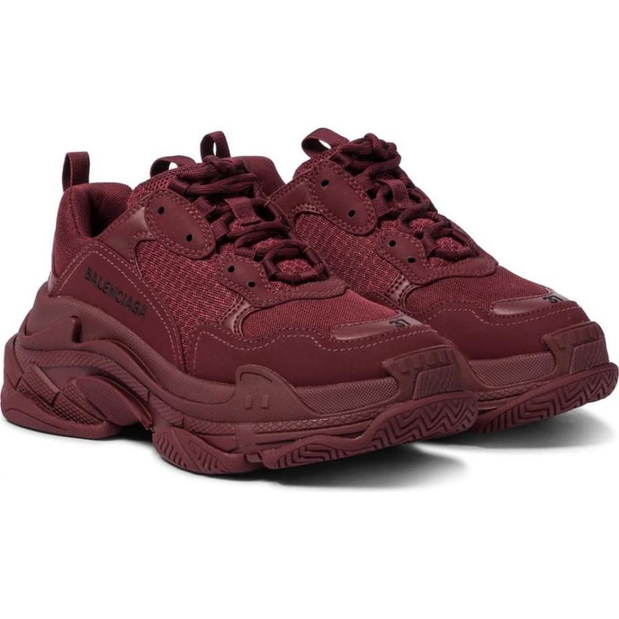 公式の バレンシアガ Balenciaga レディース スニーカー シューズ 靴 Triple S Sneakers Full Burgundy 最安値に挑戦 Aleefsurgical Com