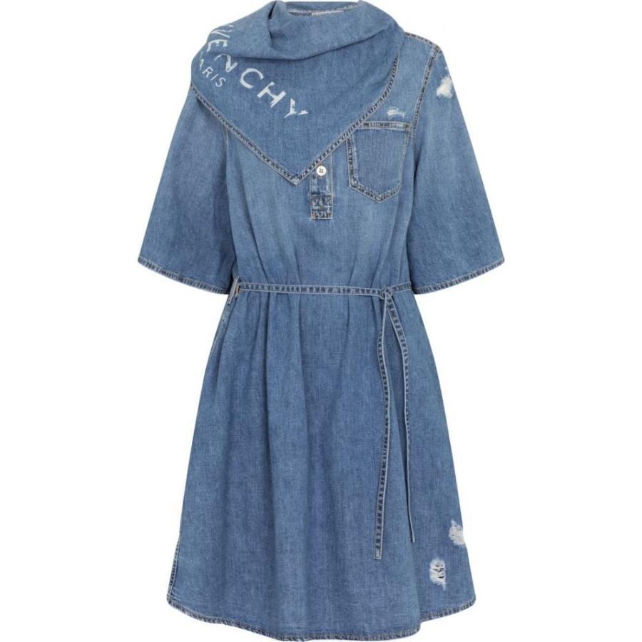 輝く高品質な ジバンシー Givenchy レディース ワンピース ミニ丈 ワンピース ドレス Logo Denim Minidress Light Blue 想像を超えての Www Ladislexia Net