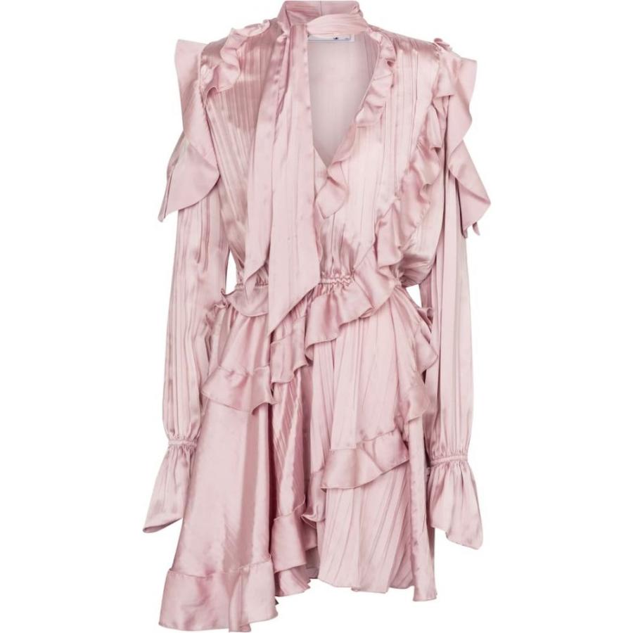 毎回完売 オフホワイト Off White レディース ワンピース ミニ丈 ワンピース ドレス Ruffled Minidress Nude セール30 Off Www Yalaphone Com