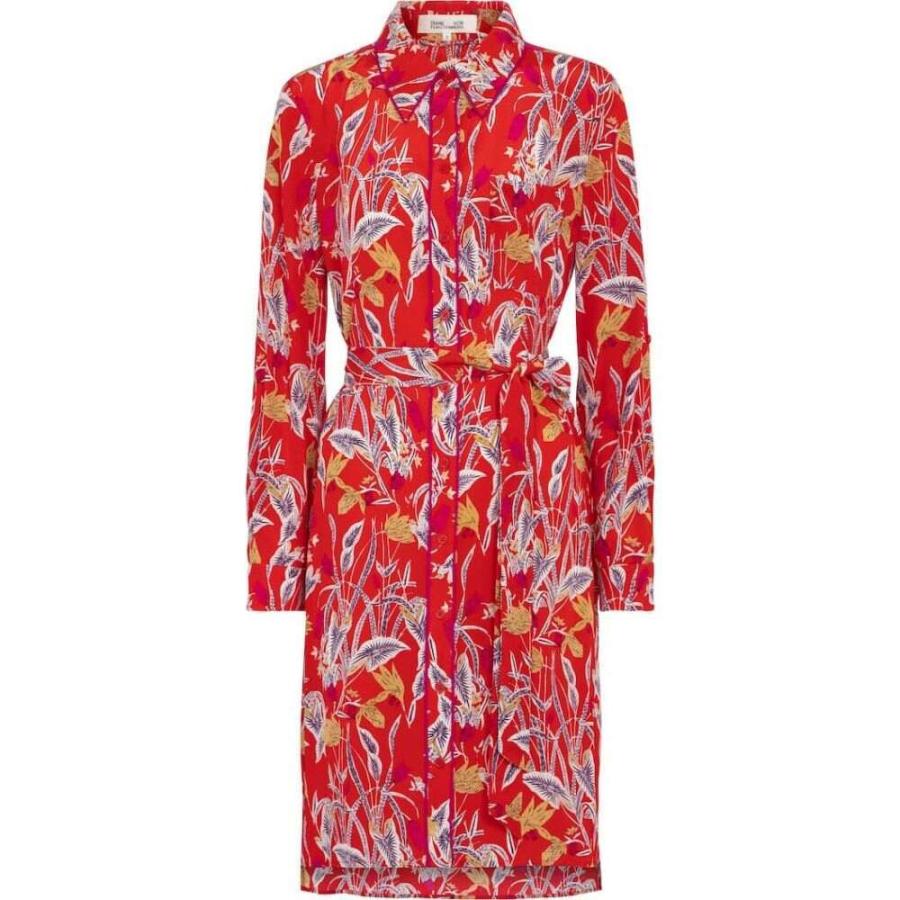 超目玉アイテム ダイアン フォン ファステンバーグ Diane Von Furstenberg レディース ワンピース ミニ丈 Prita Floral Silk Crepe Minidress Bali Flower Red 期間限定 半額以下 Www Skylanceronline Com