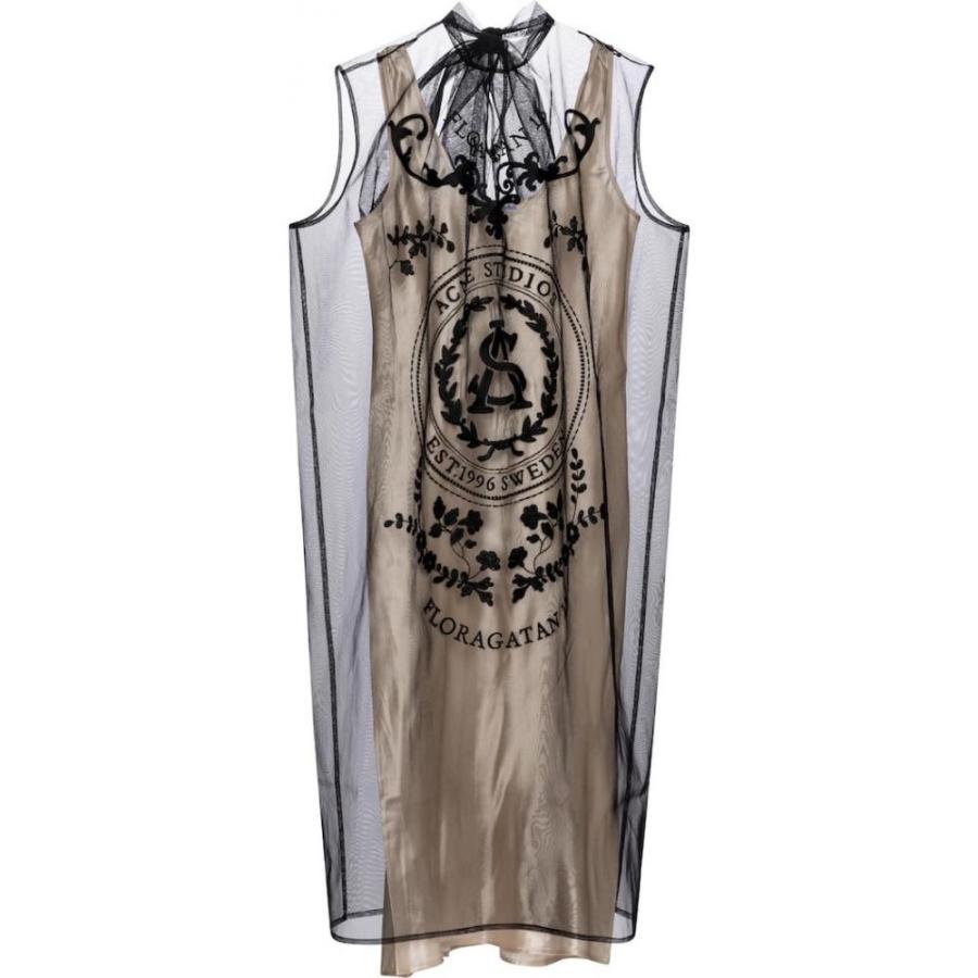 値下げ アクネ ストゥディオズ Acne Studios レディース ワンピース ミニ丈 ワンピース ドレス Embroidered Tulle Minidress Black 超目玉アイテム Skylanceronline Com