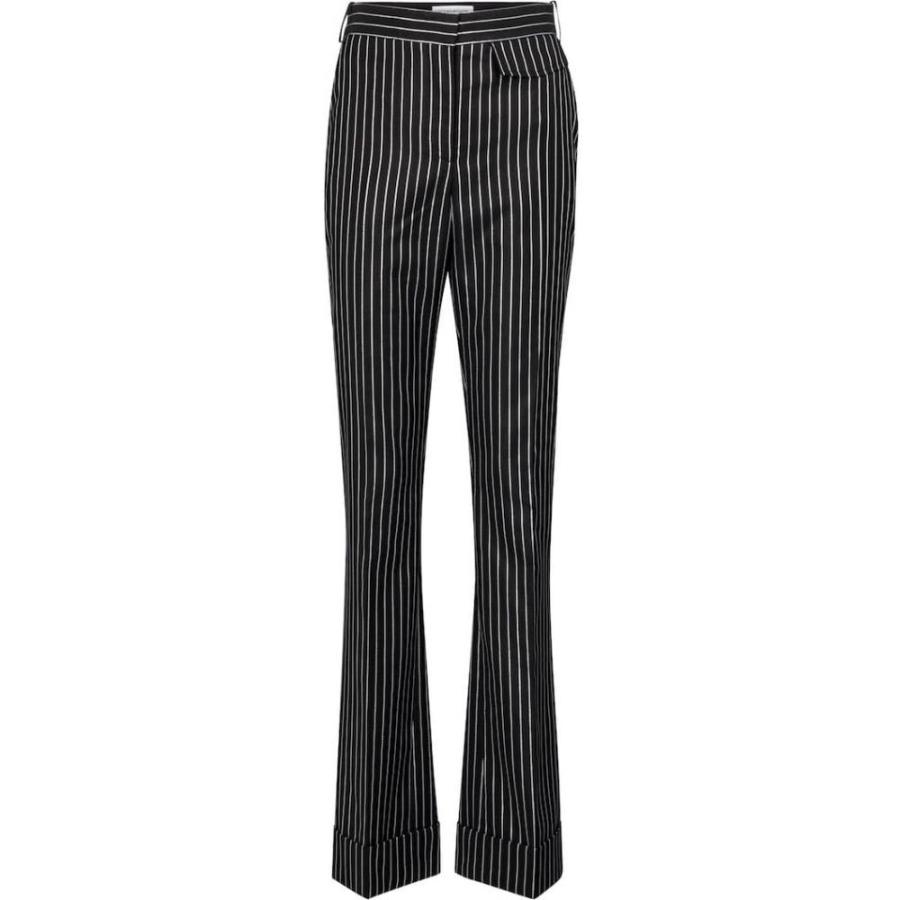 在庫有 ヴィクトリア ベッカム Victoria Beckham レディース ボトムス パンツ Pinstripe Wool Blend Pants Black Silver 驚きの安さ Devamiyolda Com