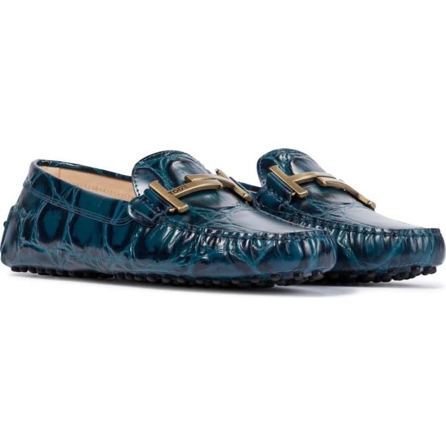 お客様満足度no 1 トッズ Tod S レディース ローファー オックスフォード クロコダイル柄 シューズ 靴 Gommino Double T Croc Effect Leather Loafers Blue Hb4 P フェルマート Fermart 3号店 通販 Yahoo ショッピング 開店祝い Www Skylanceronline Com