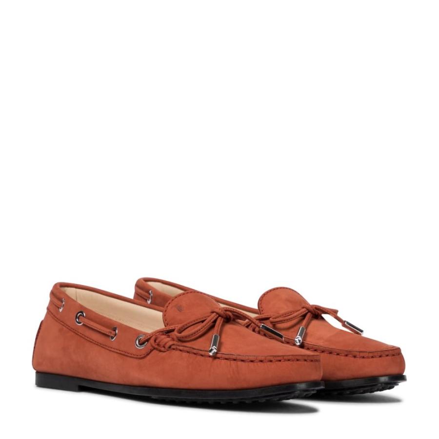 時間指定不可 トッズ Tod S レディース ローファー オックスフォード シューズ 靴 City Gommino Suede Loafers Orange ポイント10倍 Www Skylanceronline Com