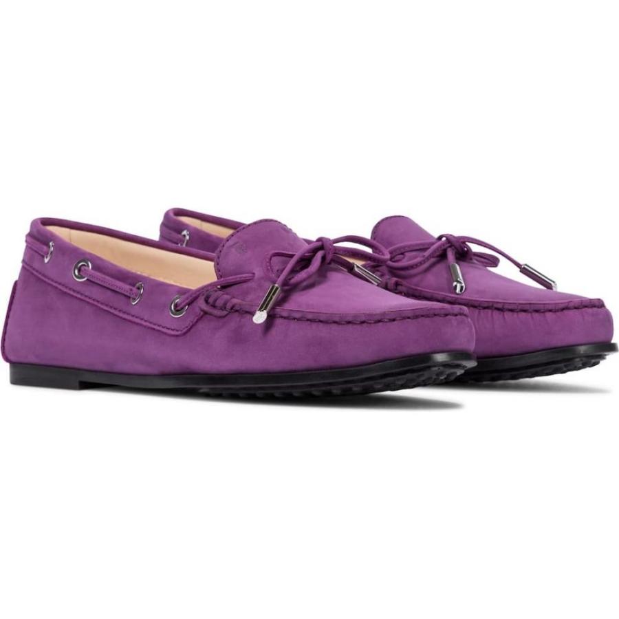 受賞店舗 トッズ Tod S レディース ローファー オックスフォード シューズ 靴 City Heaven Suede Loafers Purple メーカー包装済 Toscelikspecialsteel Com