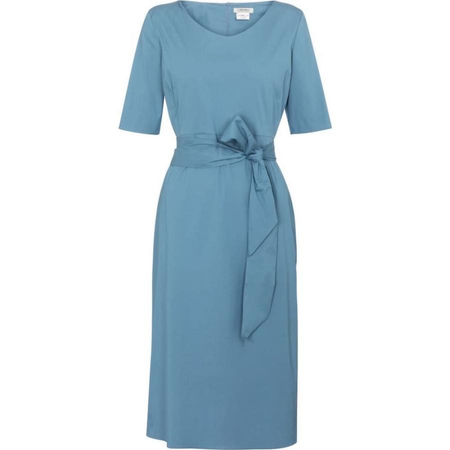 30 Offアウトレットsale マックスマーラ S Max Mara レディース ワンピース ミドル丈 ワンピース ドレス Liriche Cotton Poplin Blend Midi Dress Azzuro お洒落 Northbeachbowls Com Au