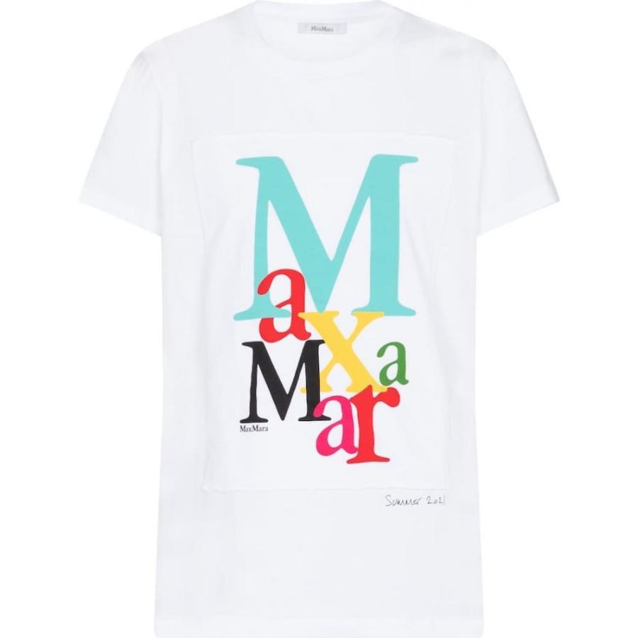 数量限定 マックスマーラ Max Mara レディース Tシャツ トップス Humour Cotton Jersey T Shirt Vielfarbig 好評につき延長 Skylanceronline Com