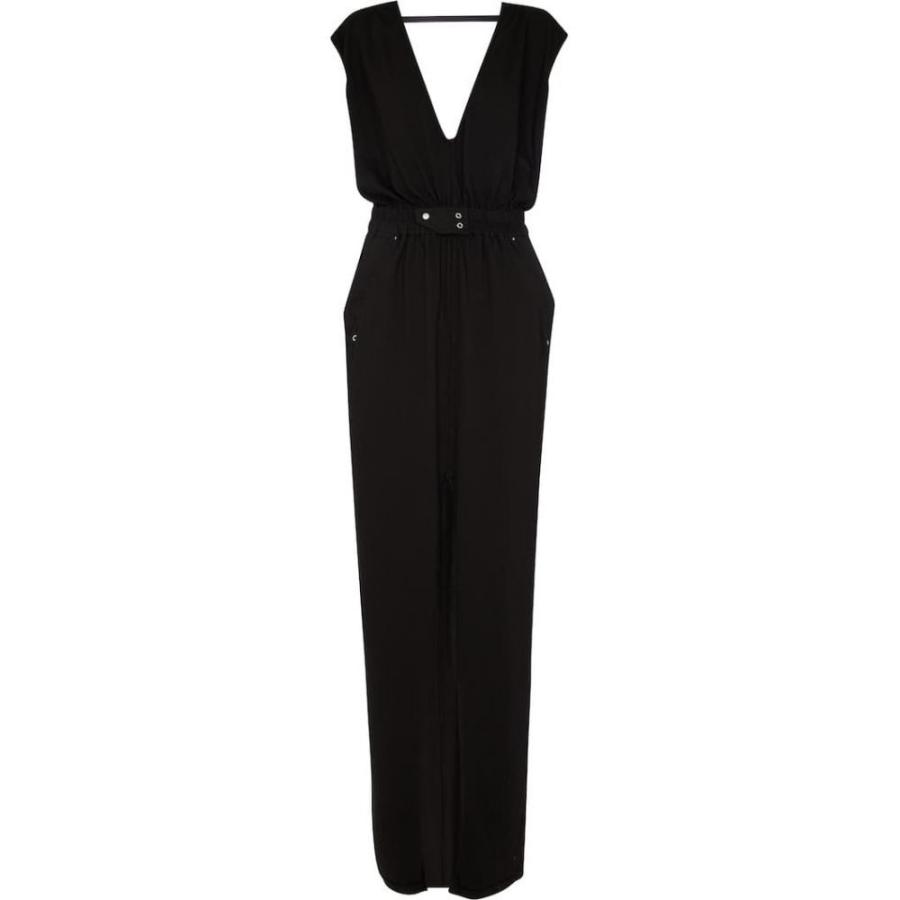 送料無料 リック オウエンス Rick Owens レディース パーティードレス Vネック ワンピース ドレス Drkshdw Phleg V Neck Gown Black 最安値に挑戦 Zoetalentsolutions Com
