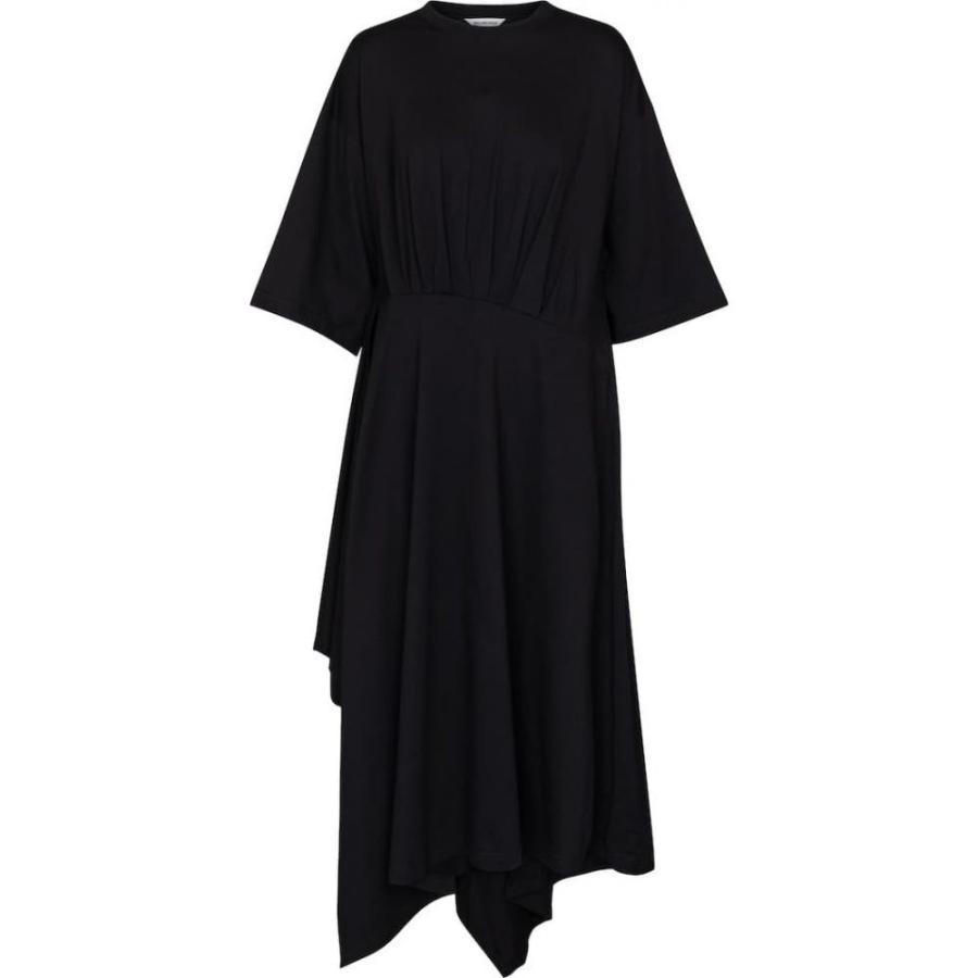 格安即決 バレンシアガ Balenciaga レディース ワンピース Tシャツワンピース ワンピース ドレス Pleated T Shirt Dress Black 気質アップ Www Ladislexia Net