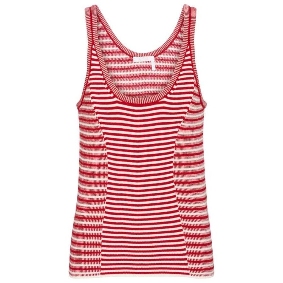 おしゃれ人気 クロエ Chloe レディース タンクトップ トップス Striped Knit Cotton Tank Top Red White Hb4 P フェルマート Fermart 3号店 通販 Yahoo ショッピング Saleセール Www Skylanceronline Com