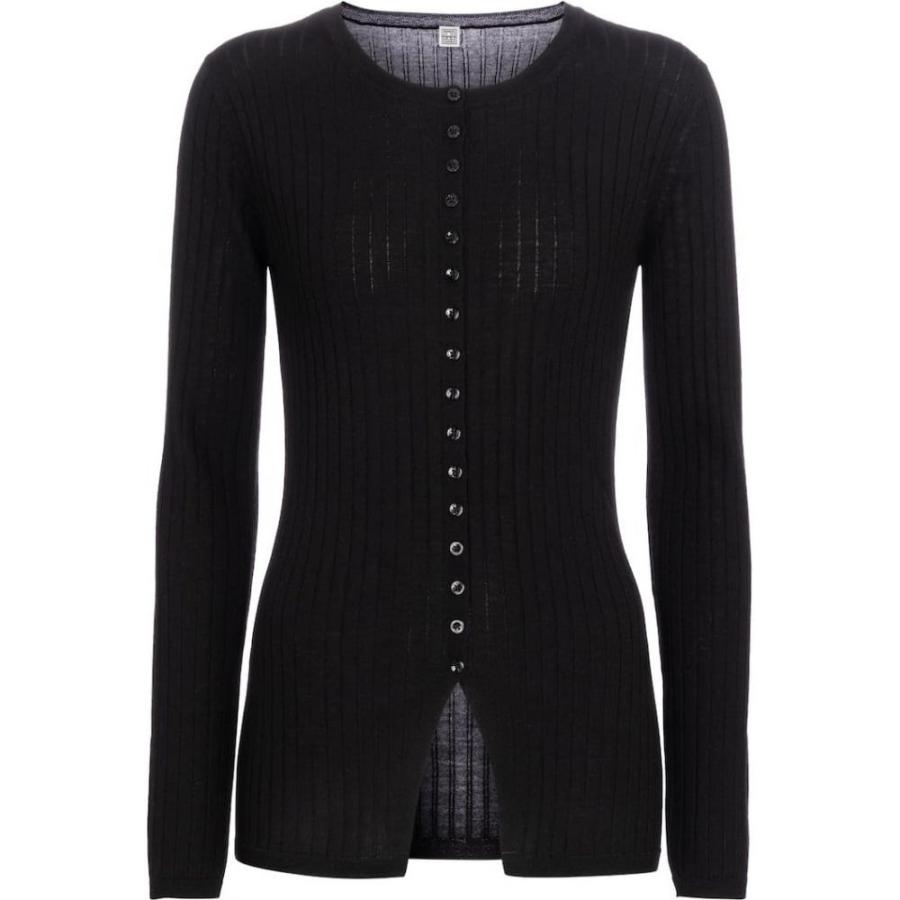 手数料安い トーテム Toteme レディース カーディガン トップス Ribbed Knit Merino Wool Cardigan Black 肌触りがいい Www Gtasigns Ca
