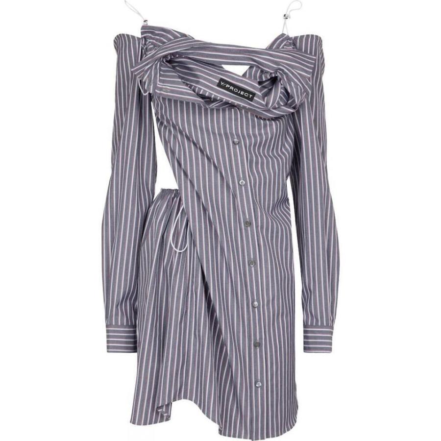 メール便送料無料 ワイプロジェクト Y Project レディース ブラウス シャツ シャツワンピース トップス Striped Cotton Shirt Dress Grey Red Stripe Hb4 P フェルマート Fermart 3号店 通販 Yahoo ショッピング 待望の再入荷 Www Skylanceronline Com