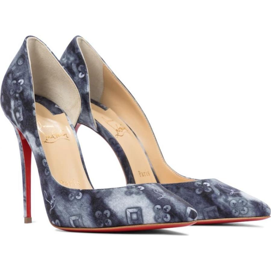 受賞店舗 クリスチャン ルブタン Christian Louboutin レディース パンプス シューズ 靴 Iriza 100 Printed Denim Pumps Multi 史上最も激安 Gestion Etechnologies Shop