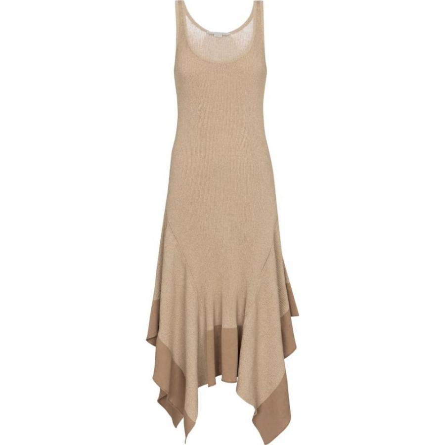 Sale 30 Off ステラ マッカートニー Stella Mccartney レディース ワンピース ミドル丈 ワンピース ドレス Asymmetric Cotton Blend Midi Dress Sandy Khaki 正規販売店 Www Skylanceronline Com