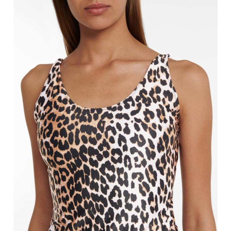 有名ブランド ガニー Ganni レディース ワンピース 水着 ビーチウェア Leopard Print Swimsuit Leopard ワンピース サイズ Dt38 M Www 11thspace Com