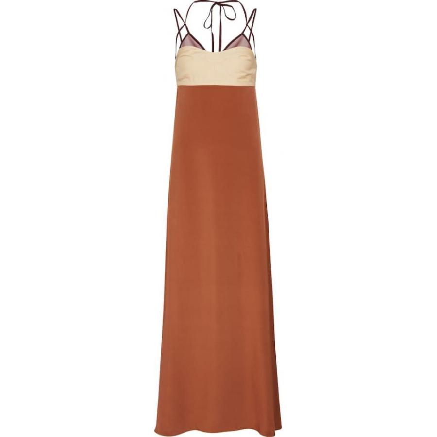 セール特価 ワンピース ドレス マキシ丈 ワンピース レディース Beckham Victoria ベッカム ヴィクトリア ワンピース ベッカム ヴィクトリア Beckham Victoria Twill Tan Dark Dress Maxi ワンピース チュニック Icmcmasjid Org