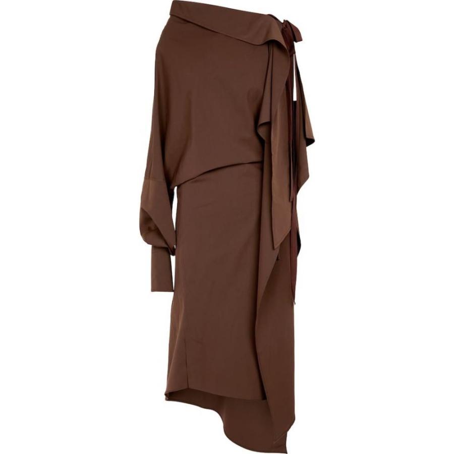 55 以上節約 ペーター ペトロフ Petar Petrov レディース パーティードレス ミドル丈 ワンピース ドレス ber Asymmetric Midi Dress Dark Chocolate Hb4 P フェルマート Fermart 3号店 通販 Yahoo ショッピング 激安の Missbargainhuntress Com