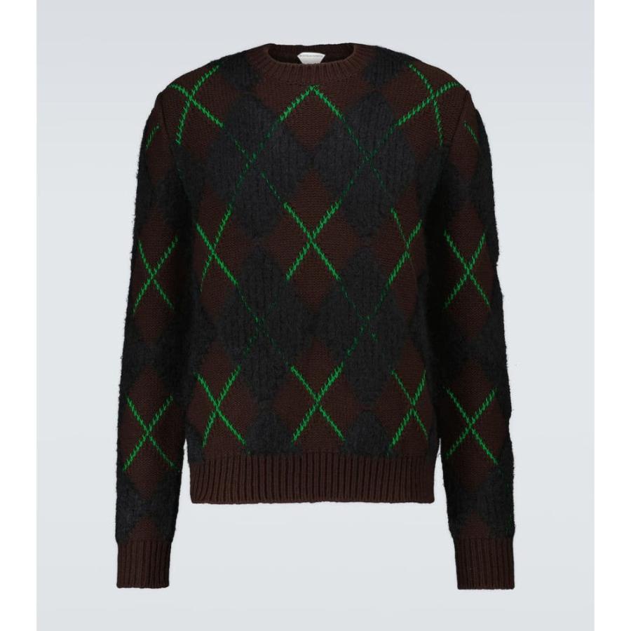 ボッテガ ヴェネタ Bottega Veneta メンズ ニット・セーター トップス Knitted Wool Sweater Fon/Black/Parak｜fermart3-store｜02