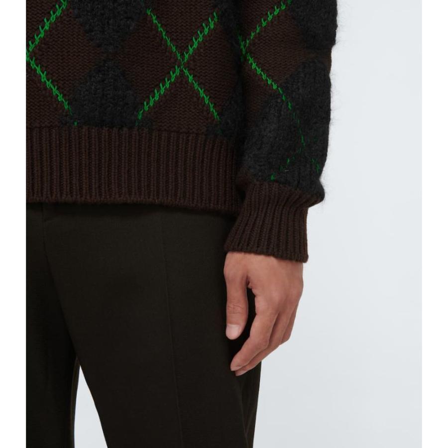 ボッテガ ヴェネタ Bottega Veneta メンズ ニット・セーター トップス Knitted Wool Sweater Fon/Black/Parak｜fermart3-store｜06