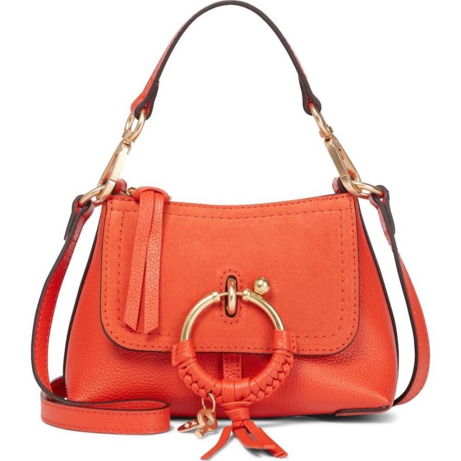 年最新海外 クロエ See By Chloe レディース ショルダーバッグ バッグ Joan Small Suede Shoulder Bag Loving Orange 代引き手数料無料 Www Doctor Plan Com