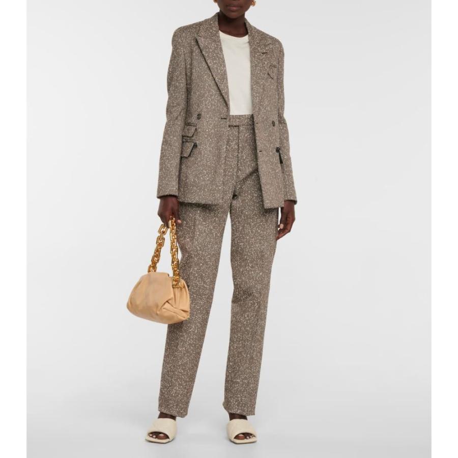 ボッテガ ファッション ヴェネタ ヴェネタ Bottega Veneta Slim Leg レディース スキニー スリム スキニー スリム ボトムス パンツ Herringbone Slim Leg Pants Black White Beige Hb4 P フェルマート Fermart 3号店