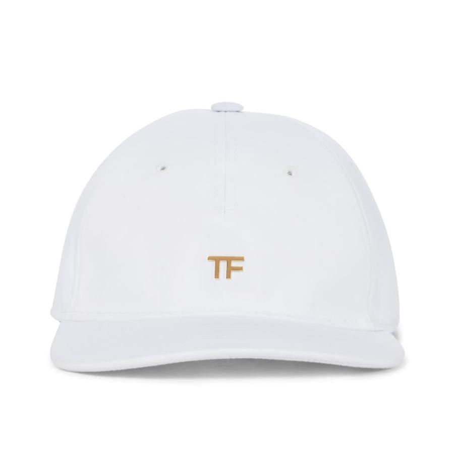 トム フォード Tom Ford レディース キャップ 帽子 Tf Cotton Baseball Cap White